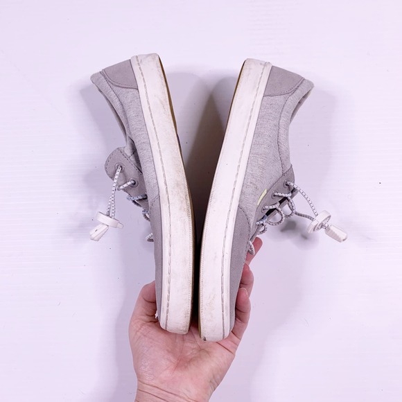 Keds Sneaker Shoes Size 8.5 Gray Lock Laces Comfort Walking - Picture 4 of 8